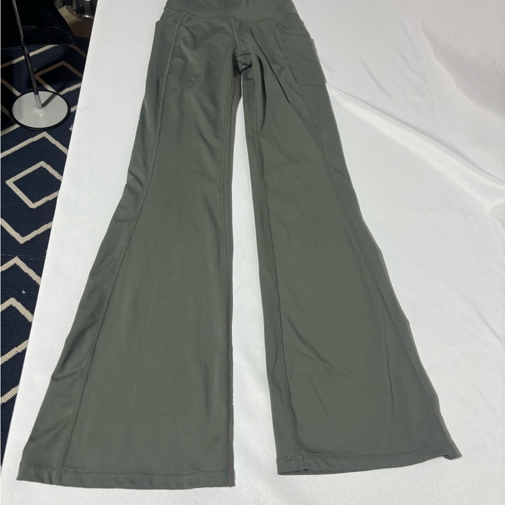 Yogalicious Olive Wide Leg Athletic Pants Size XS